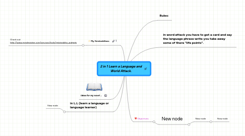 Mind Map: 2 in 1 Learn a Language and World Attack.