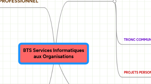 Mind Map: BTS Services Informatiques aux Organisations