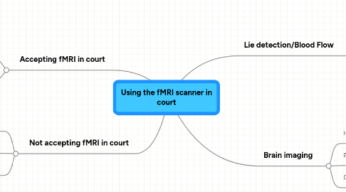 Mind Map: Using the fMRI scanner in court