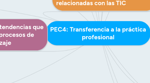 Mind Map: PEC4: Transferencia a la práctica profesional