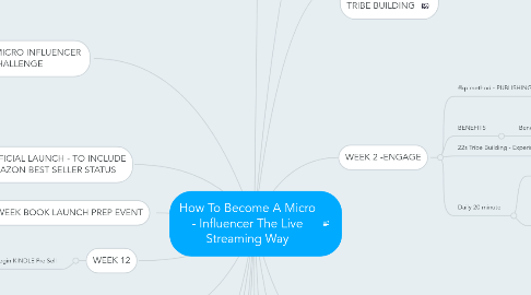 Mind Map: How To Become A Micro - Influencer The Live Streaming Way