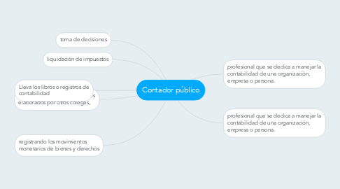 Mind Map: Contador público