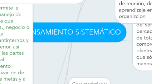 Mind Map: PENSAMIENTO SISTEMÁTICO