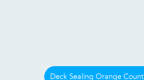 Mind Map: Deck Sealing Orange County