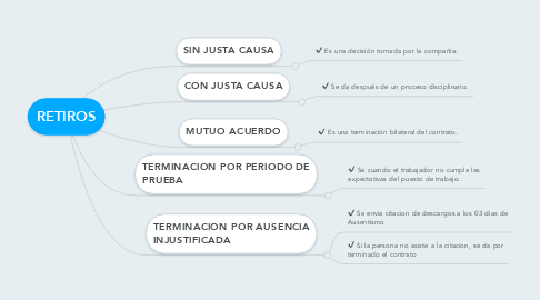 Mind Map: RETIROS