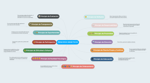 Mind Map: PRINCIPIOS DIDÁCTICOS