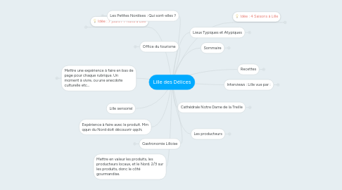 Mind Map: Lille des Délices