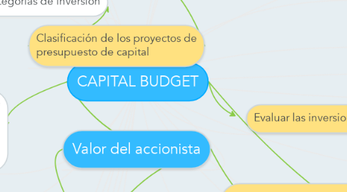 Mind Map: CAPITAL BUDGET