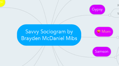 Mind Map: Savvy Sociogram by Brayden McDaniel Mibs