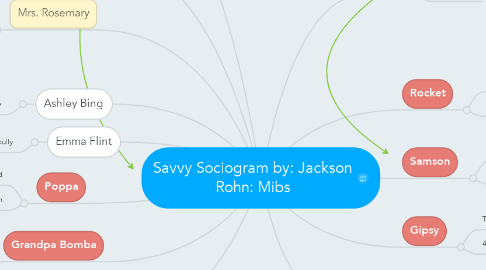 Mind Map: Savvy Sociogram by: Jackson Rohn: Mibs