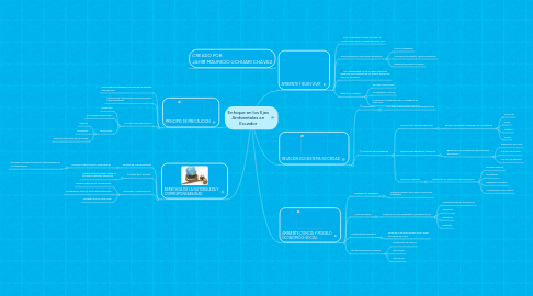 Mind Map: Enfoque en los Ejes Ambientales en Ecuador