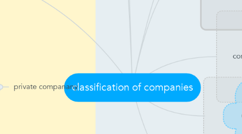 Mind Map: classification of companies