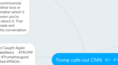 Mind Map: Trump calls out CNN