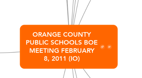 Mind Map: ORANGE COUNTY PUBLIC SCHOOLS BOE MEETING FEBRUARY 8, 2011 (IO)
