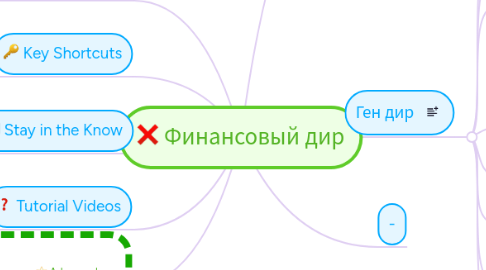 Mind Map: Финансовый дир