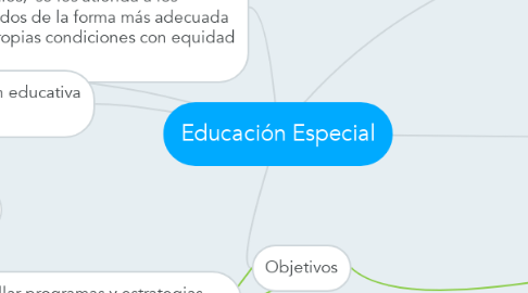 Mind Map: Educación Especial