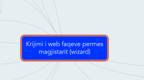 Mind Map: Krijimi i web faqeve permes magjistarit (wizard)