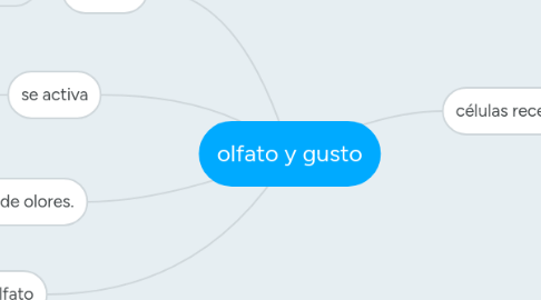 Mind Map: olfato y gusto