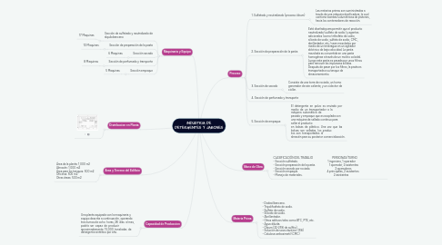 Mind Map: INDUSTRIA DE DETERGENTES Y JABONES