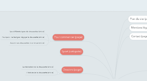 Mind Map: Le Tiroir à Chaussettes