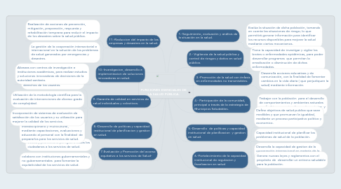 Mind Map: FUNCIONES ESENCIALES DE LA SALUD PÚBLICA.