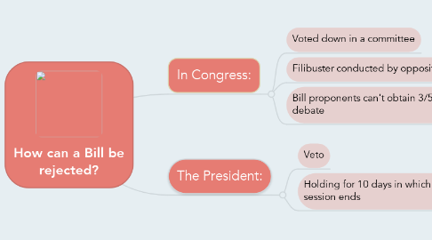 Mind Map: How can a Bill be rejected?