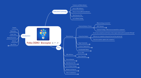 Mind Map: Pekka DEMO Bisnesplan