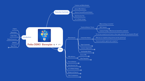 Mind Map: Pekka DEMO  Bisnesplan