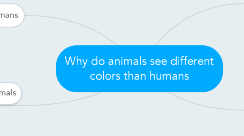 Mind Map: Why do animals see different colors than humans