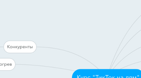 Mind Map: Курс "ТикТок на лям"