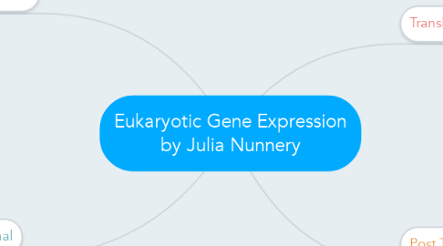 Mind Map: Eukaryotic Gene Expression by Julia Nunnery