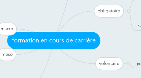 Mind Map: formation en cours de carrière