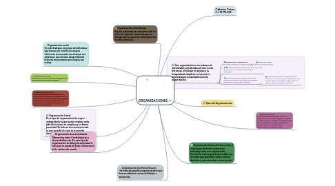 Mind Map: ORGANIZACIONES