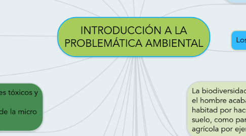 Mind Map: INTRODUCCIÓN A LA PROBLEMÁTICA AMBIENTAL