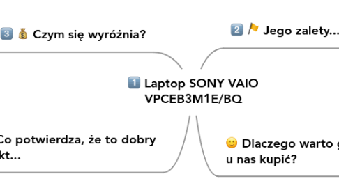 Mind Map: Laptop SONY VAIO VPCEB3M1E/BQ