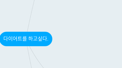 Mind Map: 다이어트를 하고싶다.