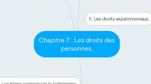 Mind Map: Chapitre 7 : Les droits des personnes.