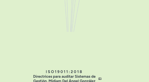 Mind Map: I S O 1 9 0 1 1 : 2 0 1 8  Directrices para auditar Sistemas de Gestión. Midiam Del Ángel González Fajardo