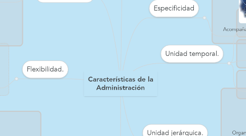 Mind Map: Características de la Administración