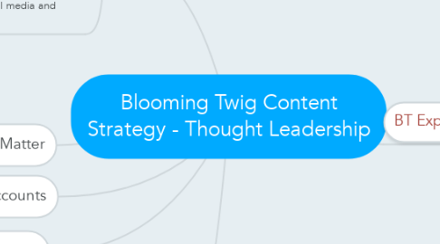 Mind Map: Blooming Twig Content Strategy - Thought Leadership