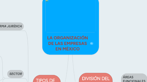 Mind Map: LA ORGANIZACIÓN DE LAS EMPRESAS EN MÉXICO