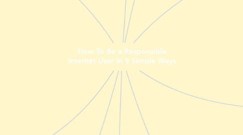 Mind Map: How To Be a Responsible Internet User In 9 Simple Ways