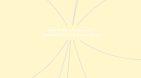 Mind Map: How To Be a Responsible Internet User In 9 Simple Ways