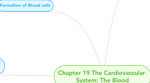 Mind Map: Chapter 19 The Cardiovascular System: The Blood