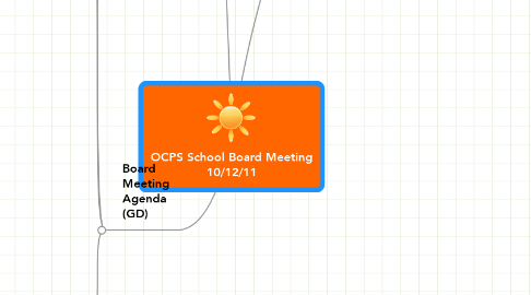 Mind Map: OCPS School Board Meeting 10/12/11