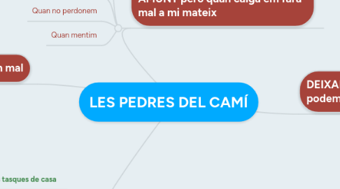 Mind Map: LES PEDRES DEL CAMÍ