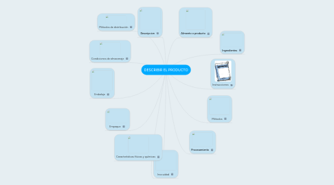 Mind Map: DESCRIBIR EL PRODUCTO