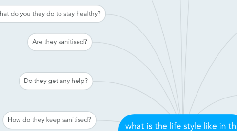 Mind Map: what is the life style like in the slums?
