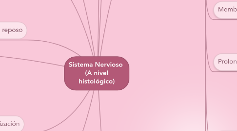 Mind Map: Sistema Nervioso  (A nivel histológico)