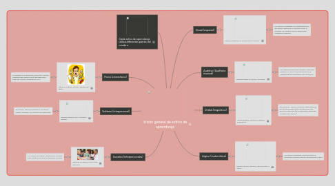 Mind Map: Visión general de estilos de aprendizaje